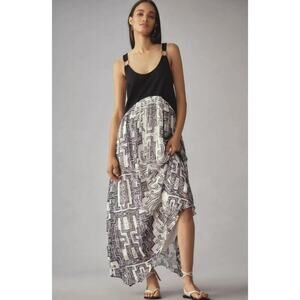 ANThropolgie By Anthropologie Sleeveless Scoop-Neck Maxi Dress Womens M